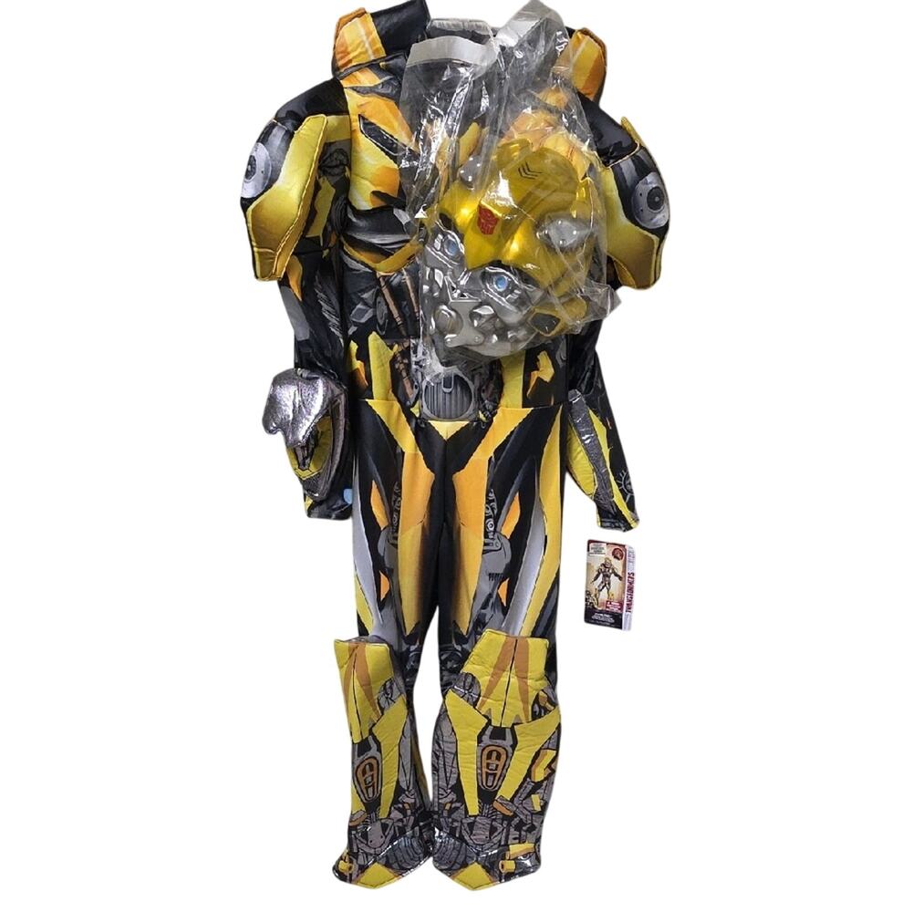 Disguise Bumblebee Superhero Costume Transformers Kids Size Small 4-5 NWT